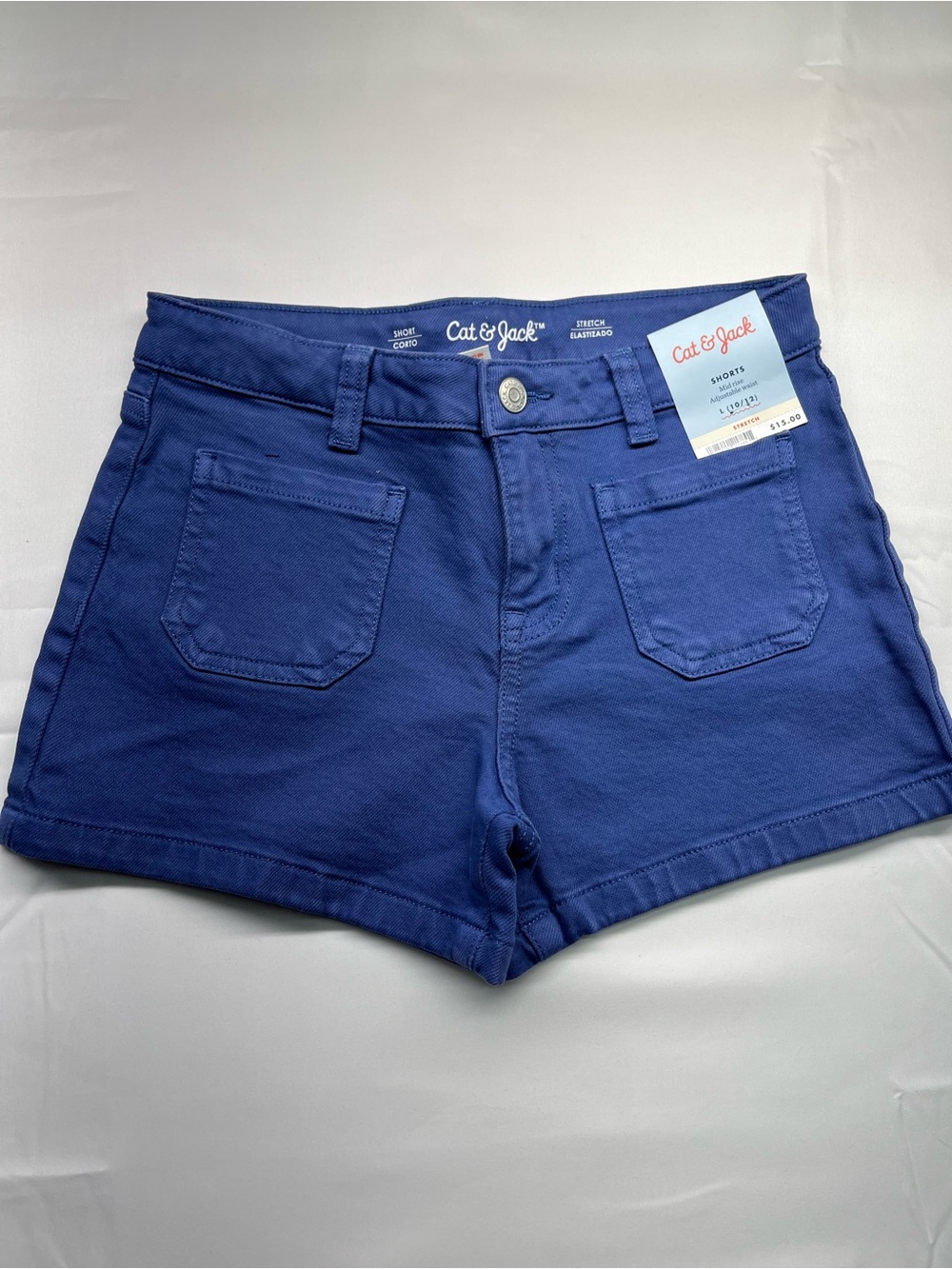 Cat & Jack Blue High-Rise Jean Shorts